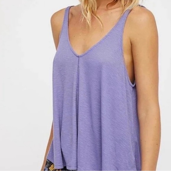 NWT FREE PEOPLE Dani Tank in Dusty Iris Purple - Medium - Picture 8 of 8